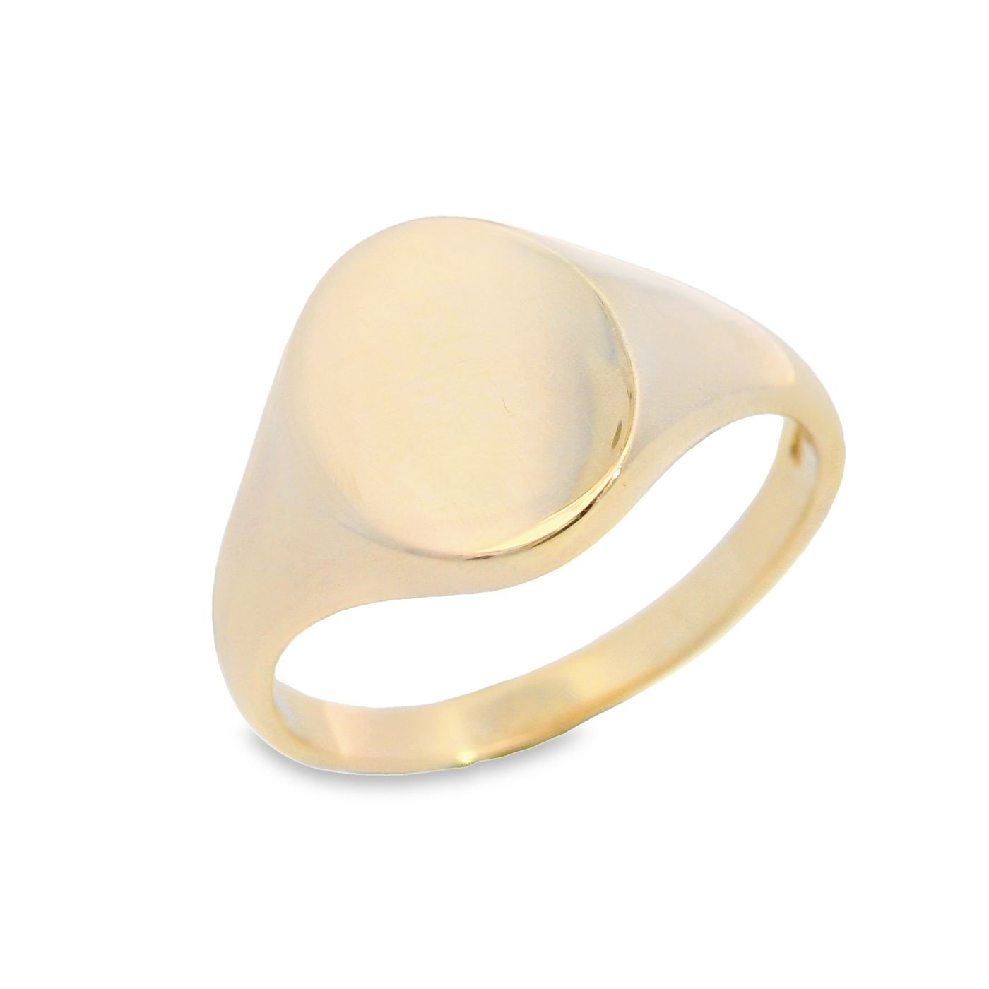 Gents Small Oval Signet Ring
