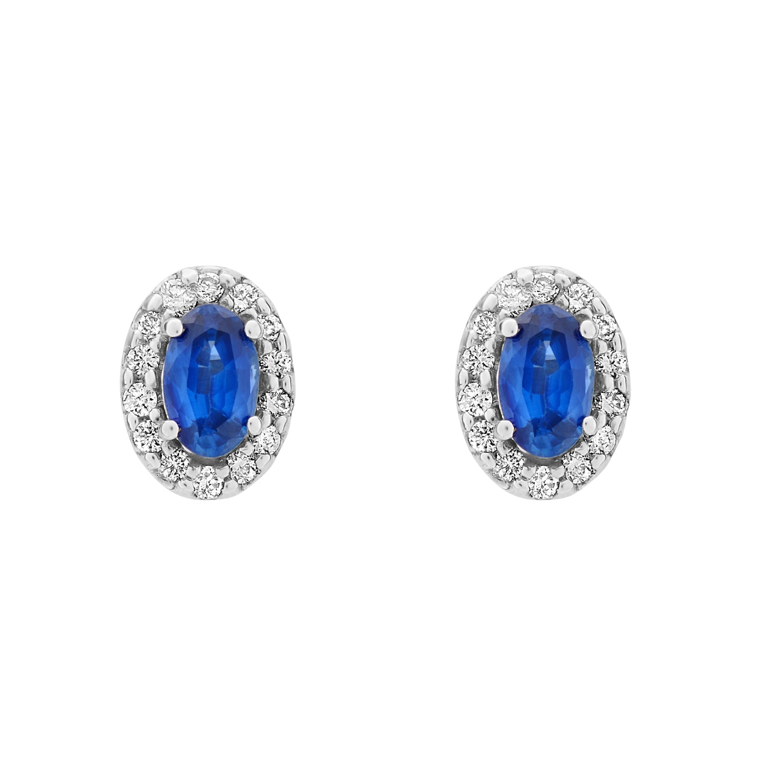 Diamond and Gemstone Cluster Earrings. 0.14ct