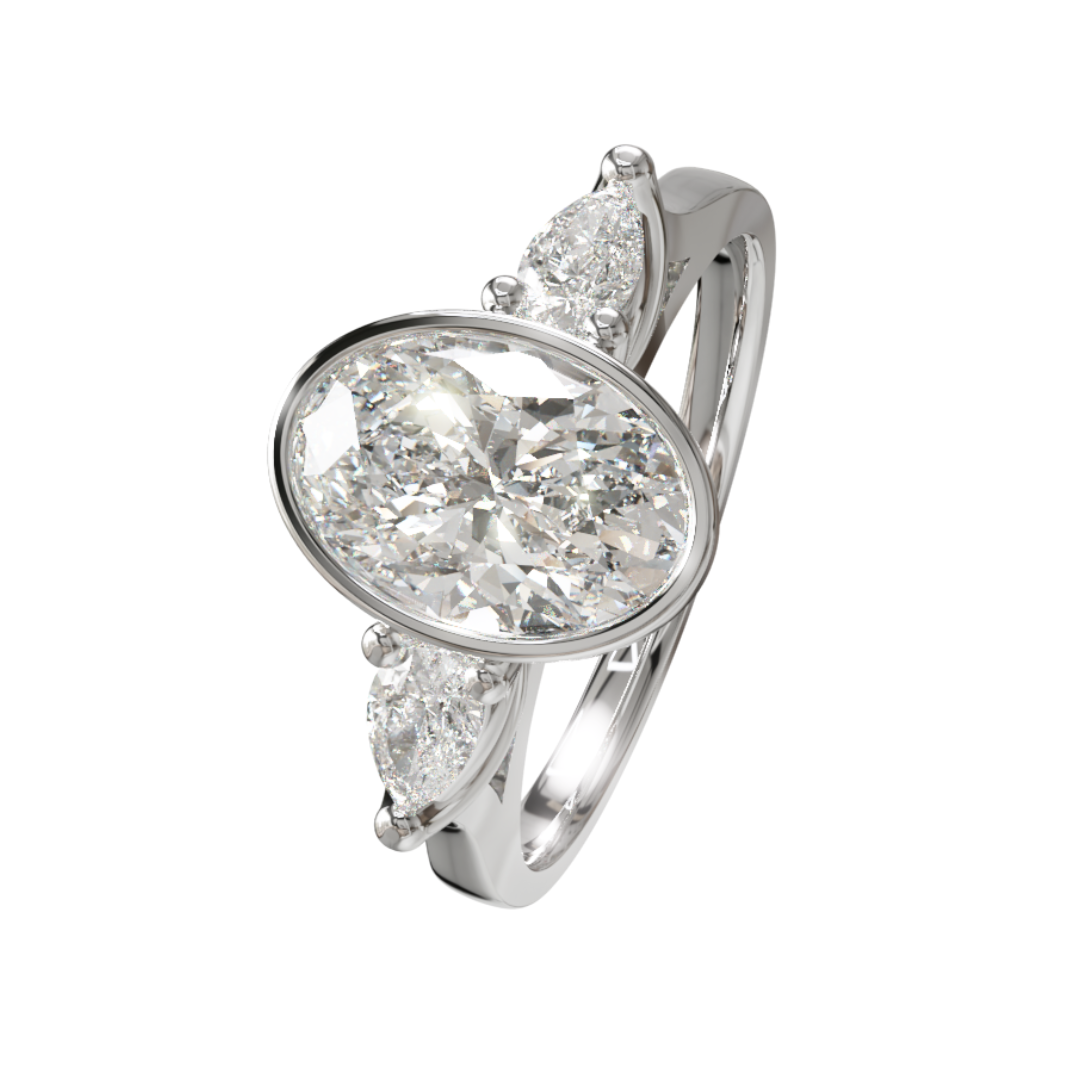 Lab Grown Diamond 3 Stone Ring