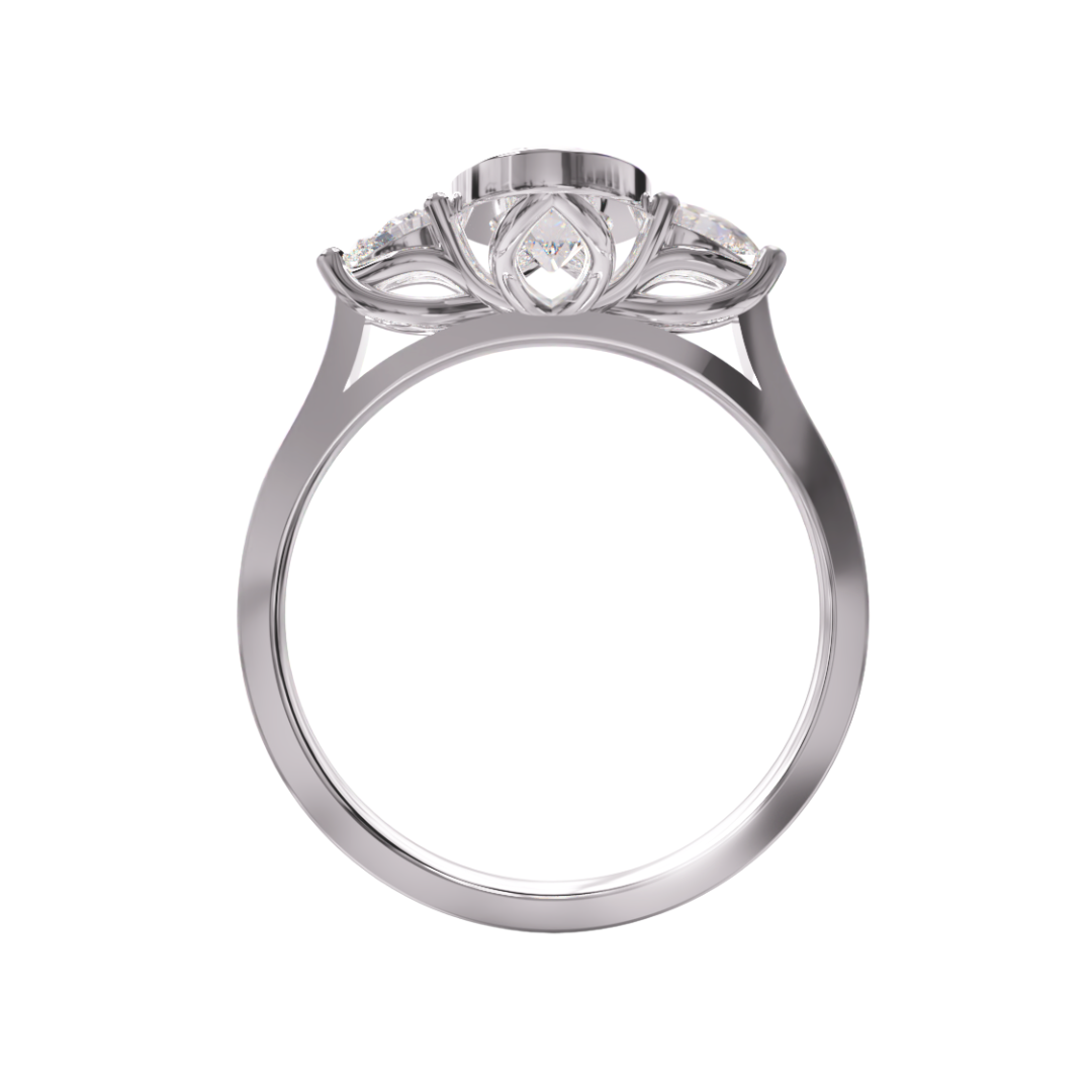 Lab Grown Diamond 3 Stone Ring