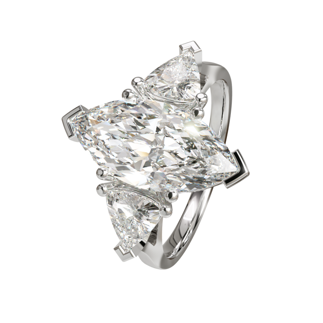 Lab Grown Diamond 3 Stone Ring