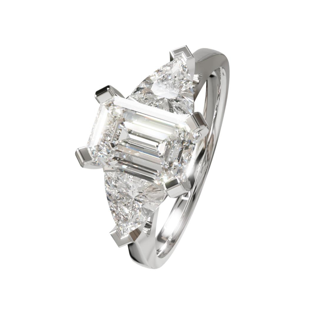 Lab Grown Diamond 3 Stone Ring