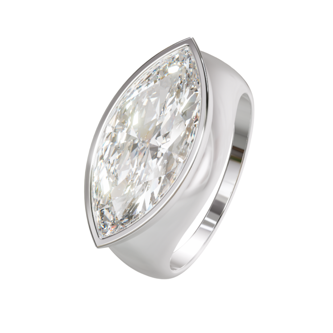 Lab Grown Diamond Marquise East West Ring