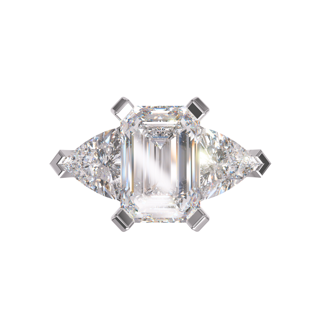 Lab Grown Diamond 3 Stone Ring