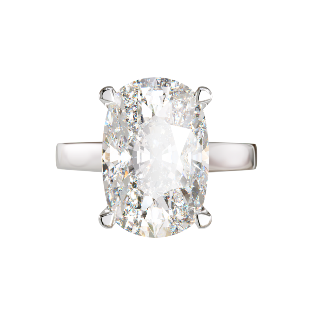 Lab Grown Diamond Oval Single Stone Ring