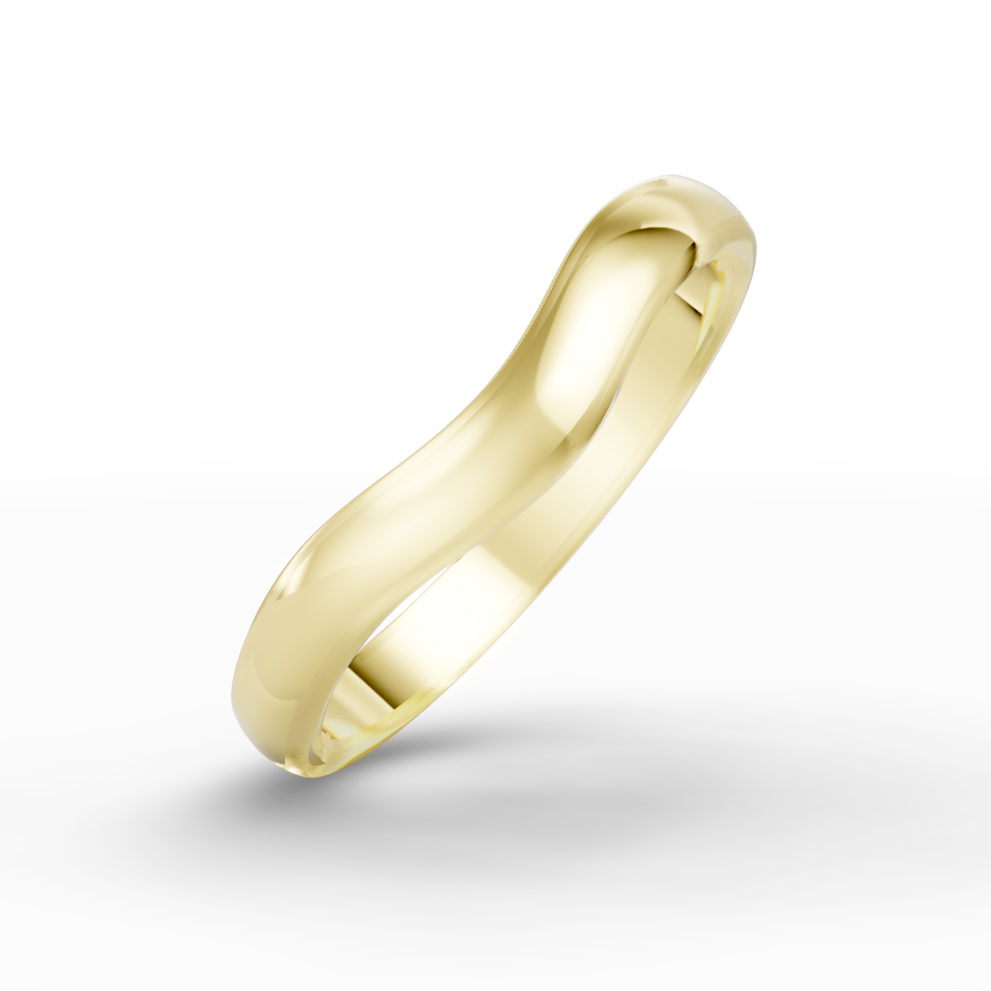 Shaped Wedding Band