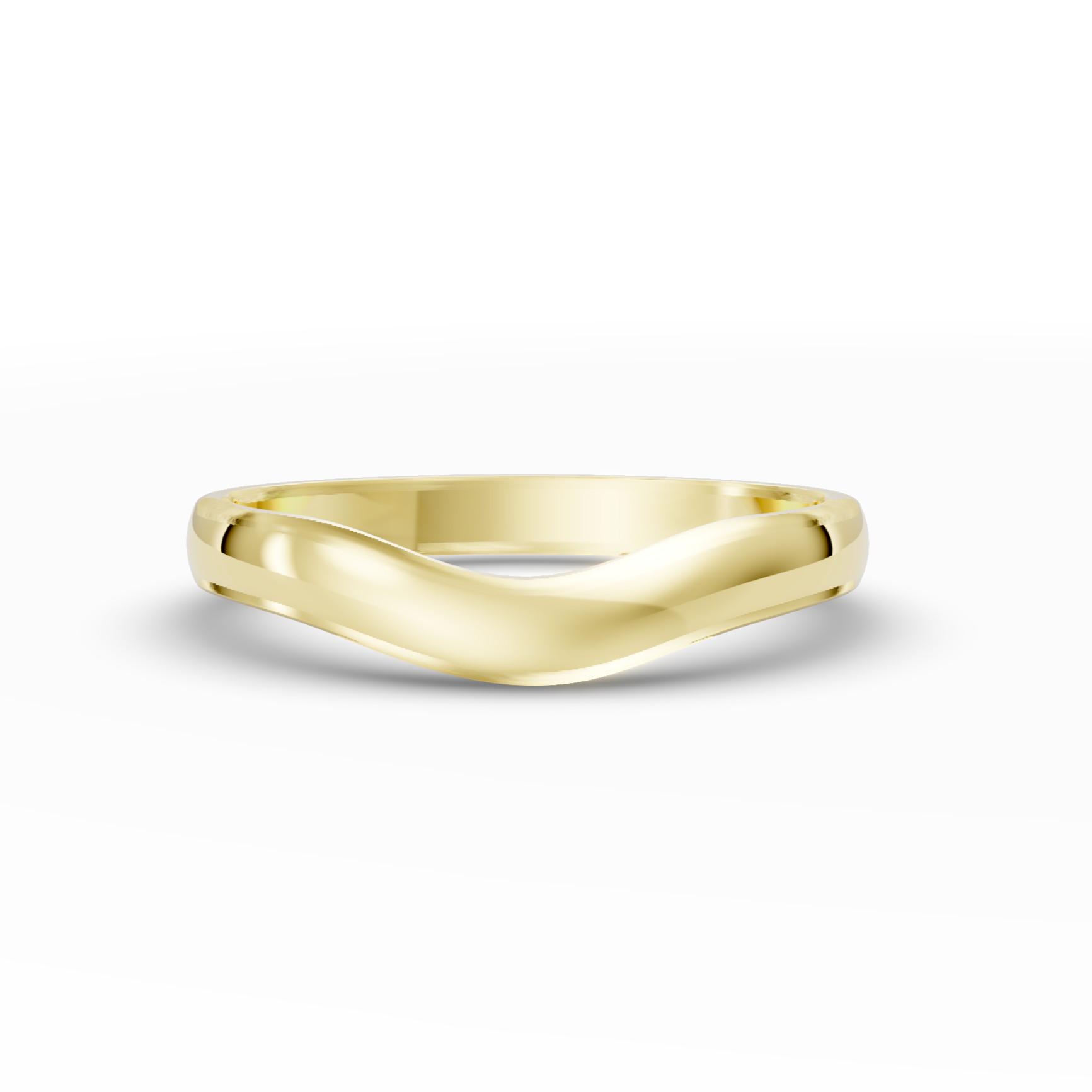 Shaped Wedding Band