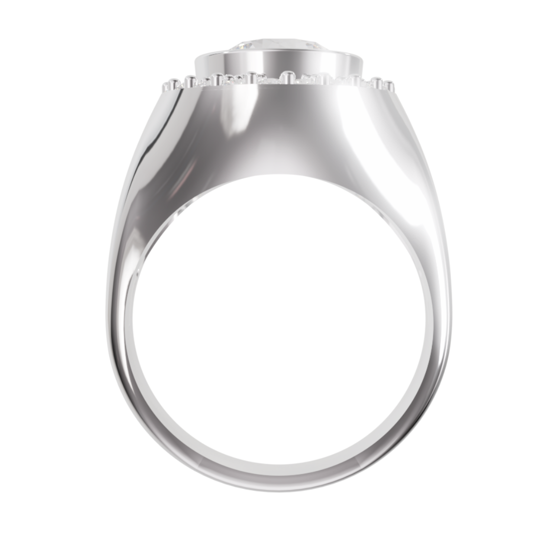 Lab Grown Diamond Round Halo Ring