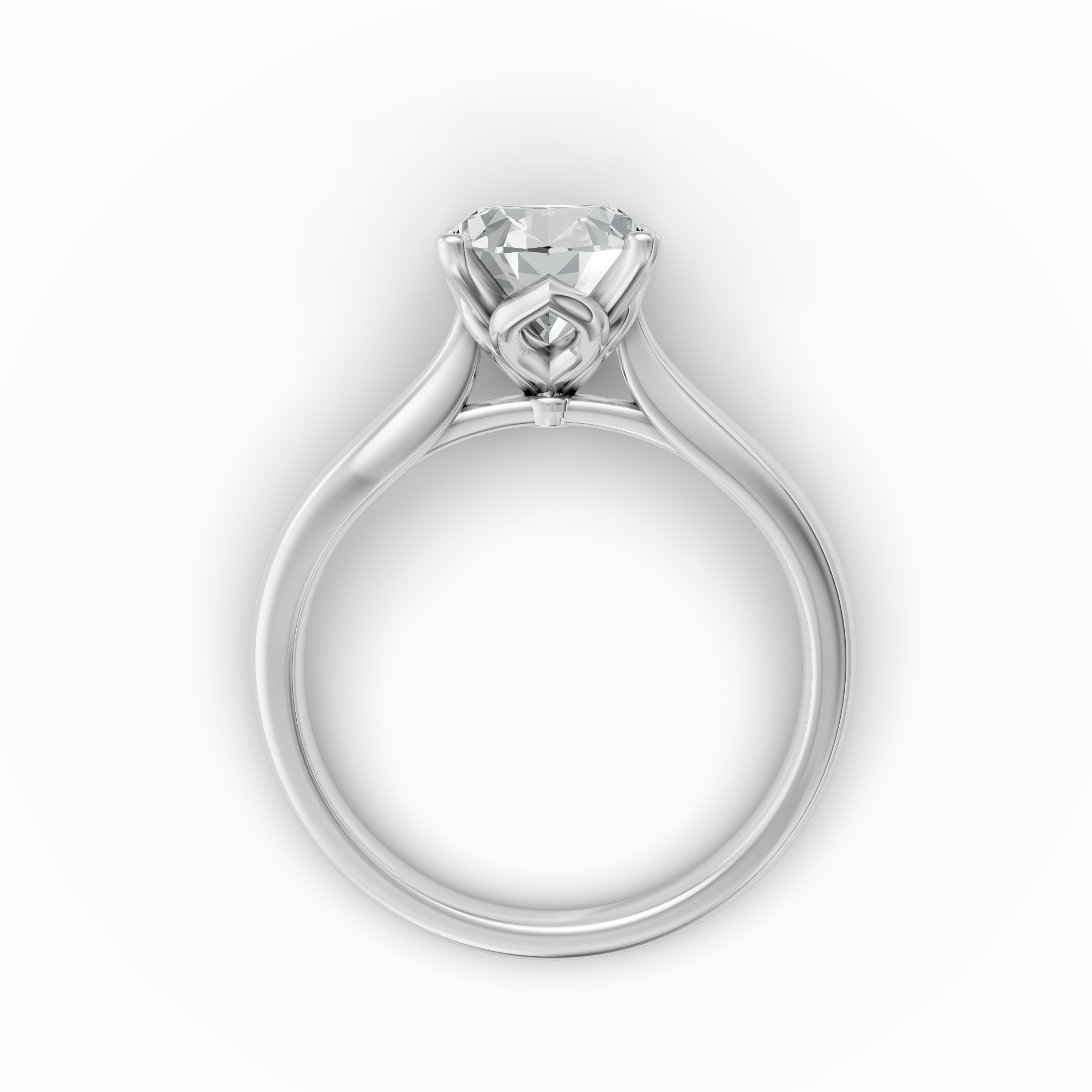 Lab Grown Diamond Oval Single Stone Ring