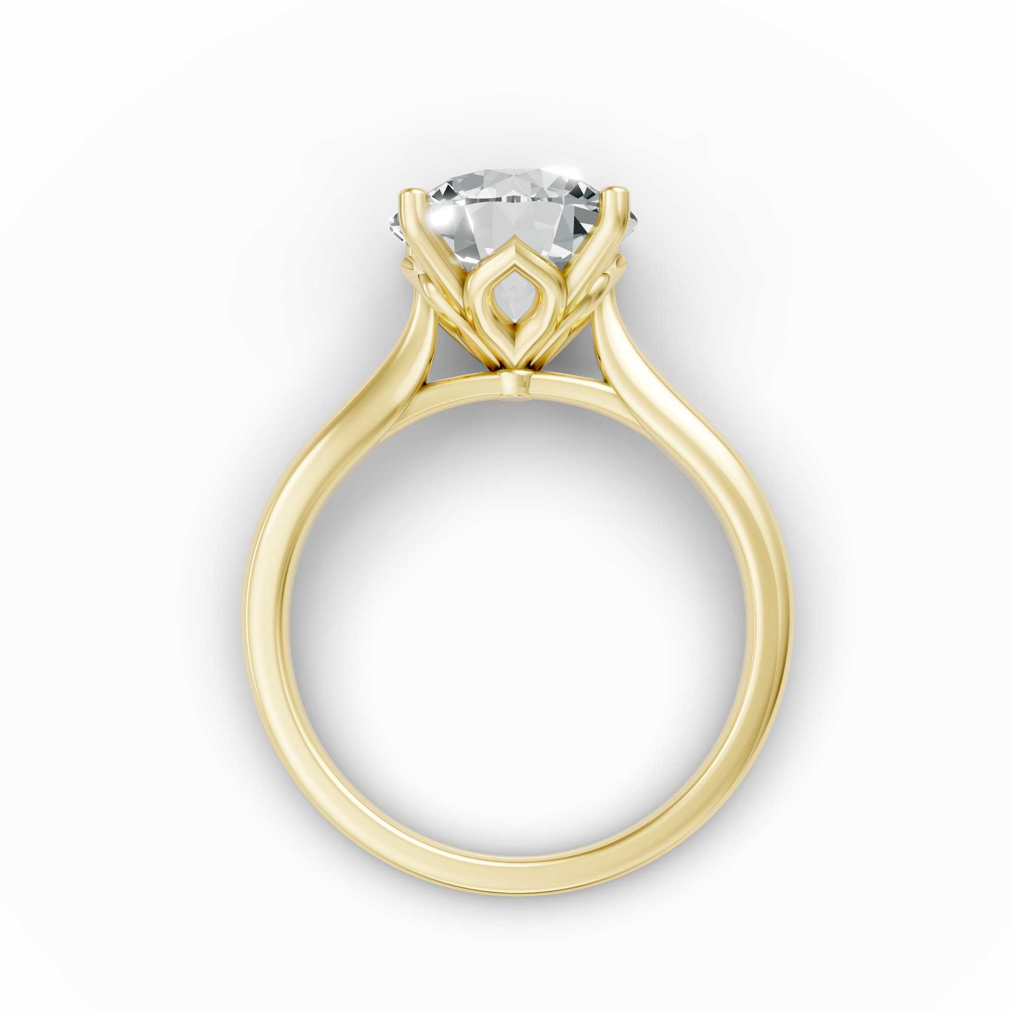 Lab Grown Diamond Round Single Stone Ring