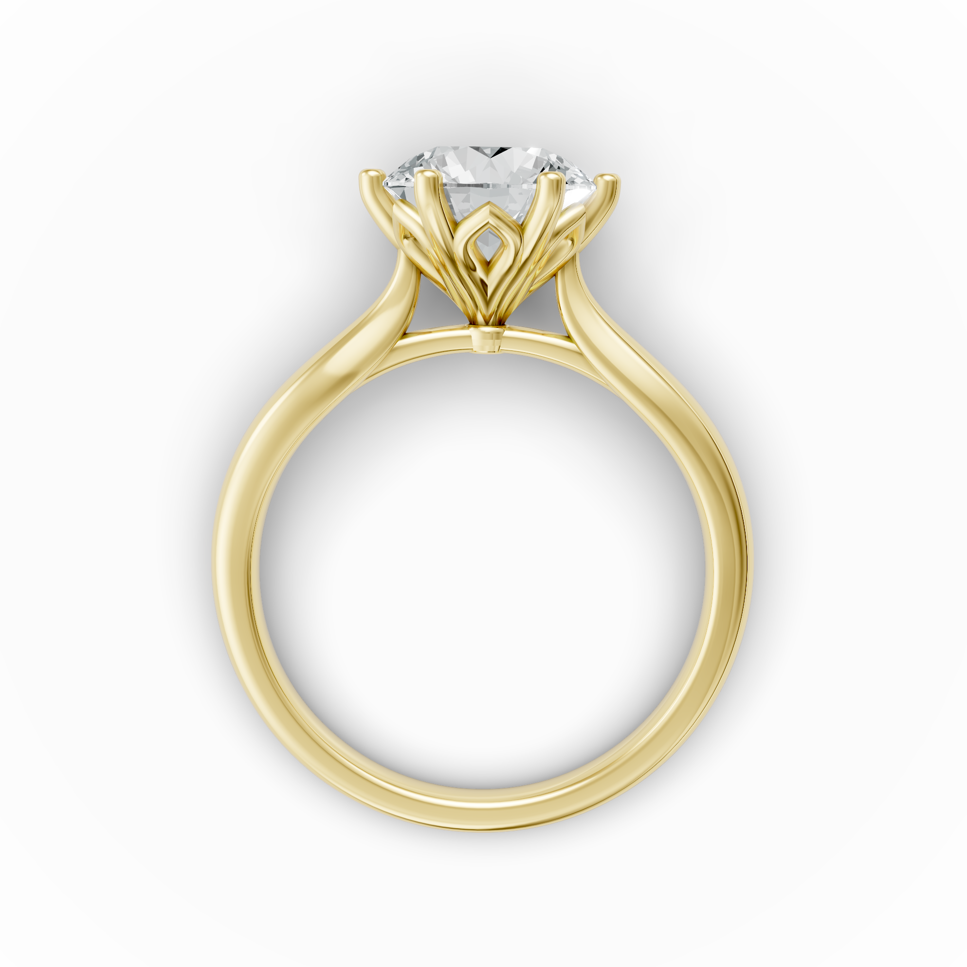 Lab Grown Diamond Round Single Stone Ring