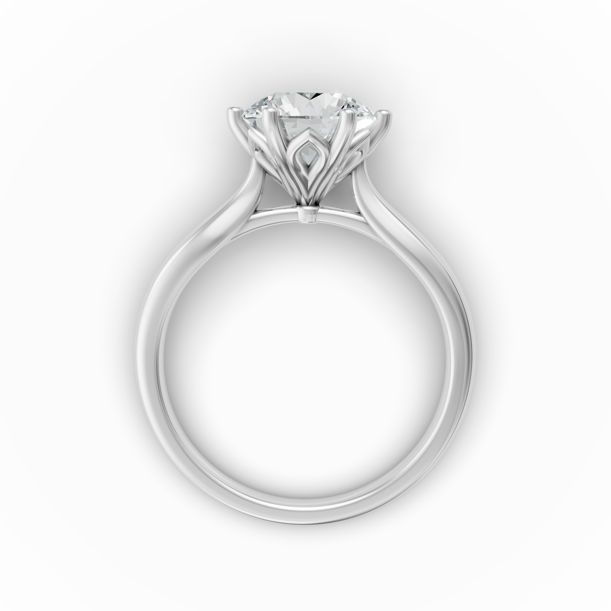 Lab Grown Diamond Round Single Stone Ring