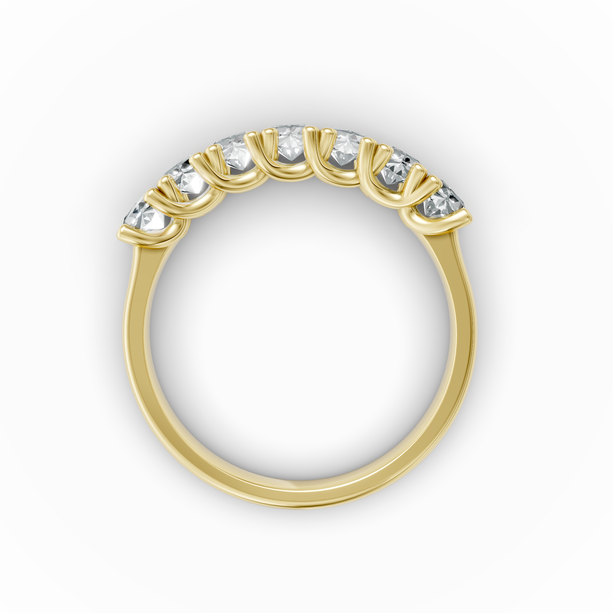 Lab Grown Diamond Radiant Seven Stone Eternity Ring