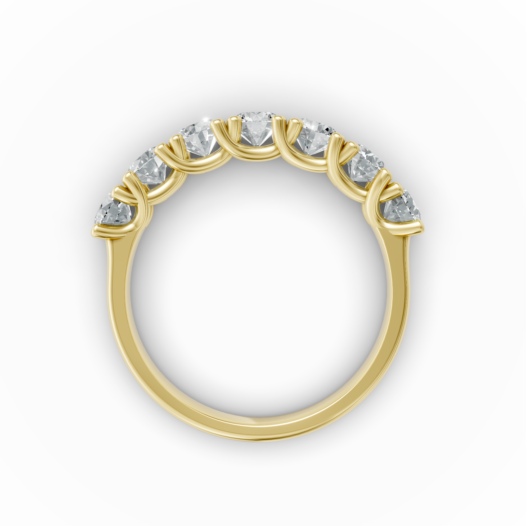 Lab Grown Diamond Round Seven Stone Eternity Ring