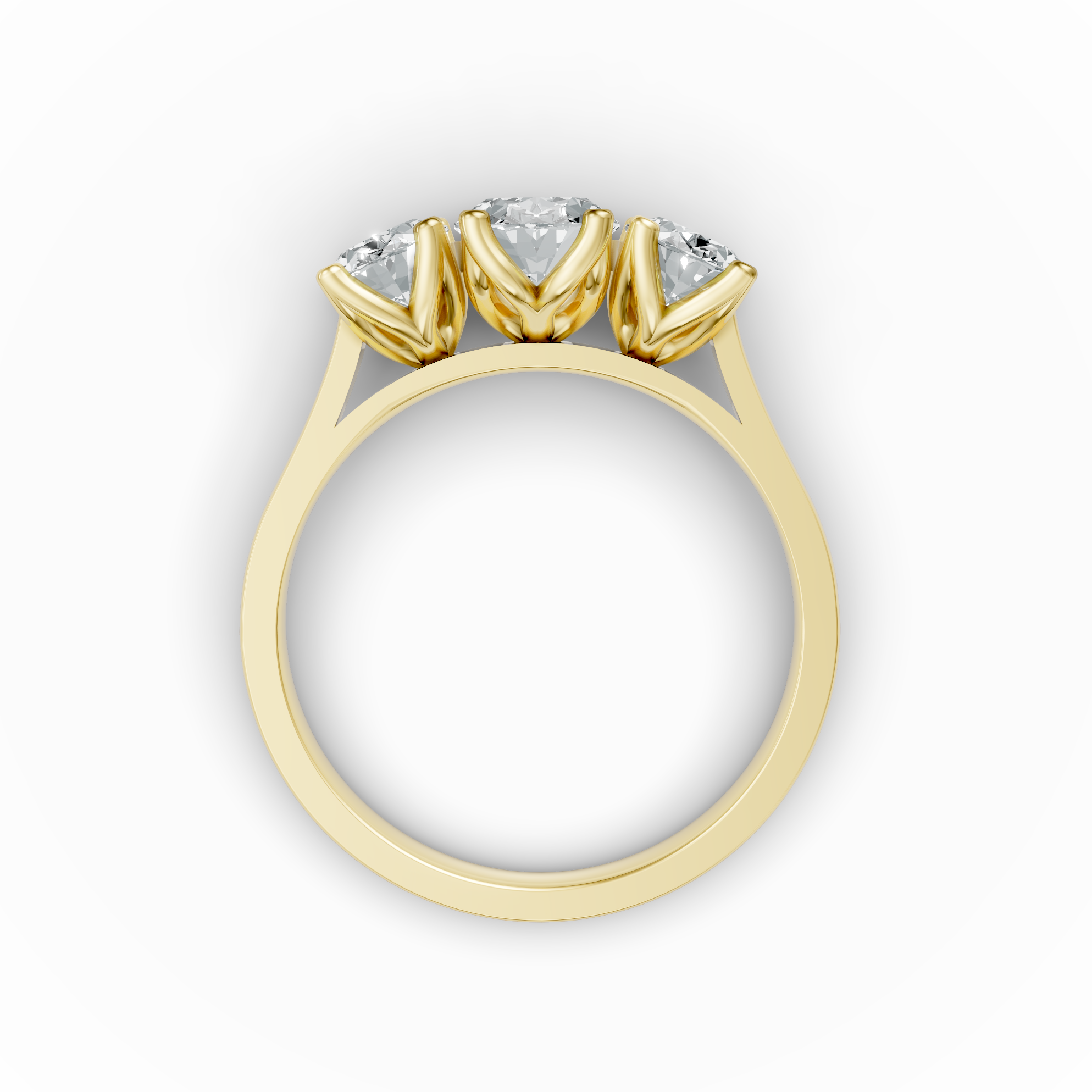 Lab Grown Diamond Oval Trilogy Ring