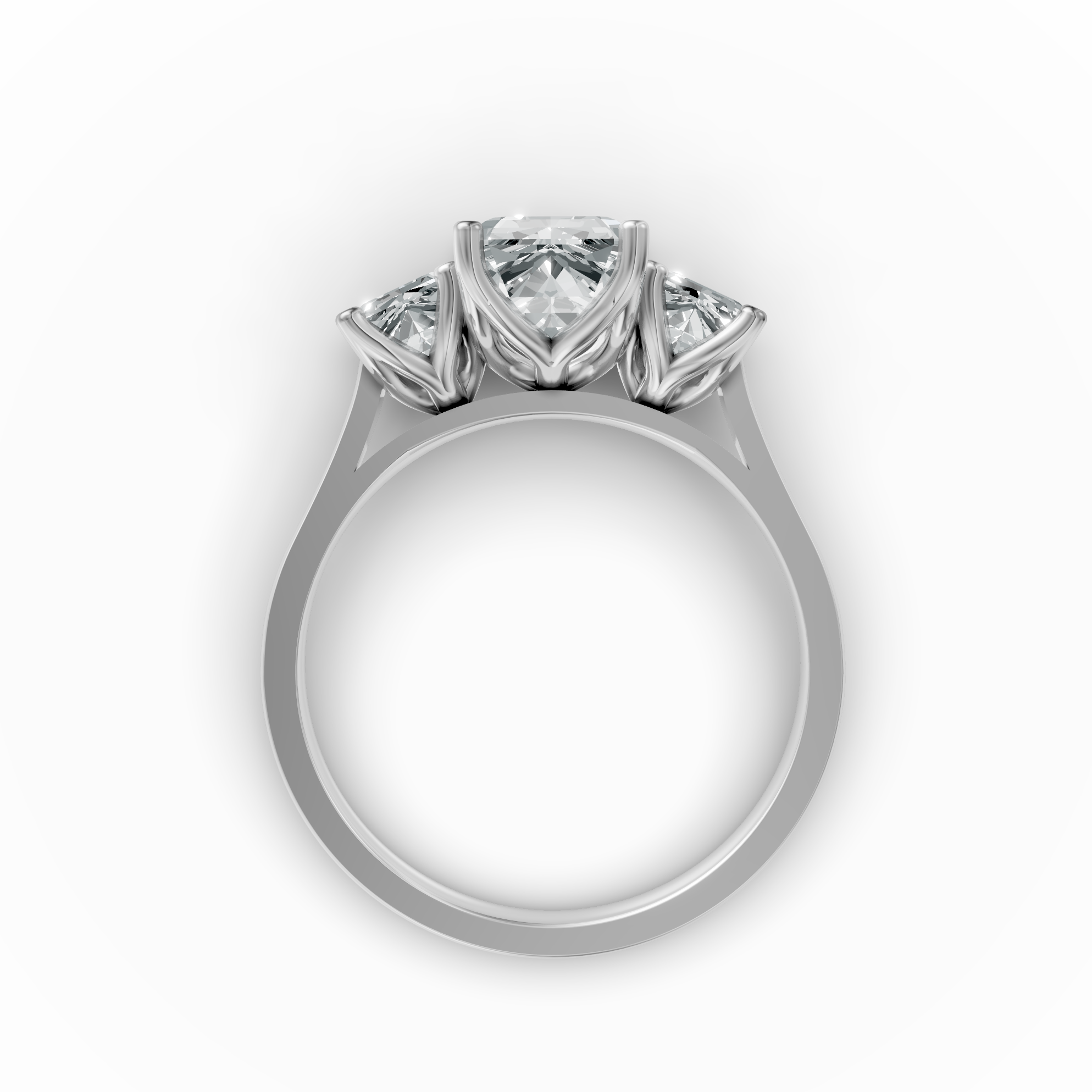 Lab Grown Diamond Radiant Trilogy Ring