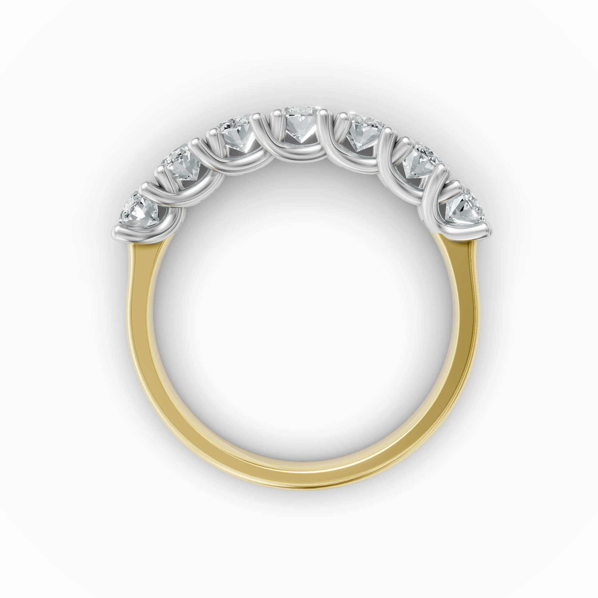 Lab Grown Diamond Oval Seven Stone Eternity Ring