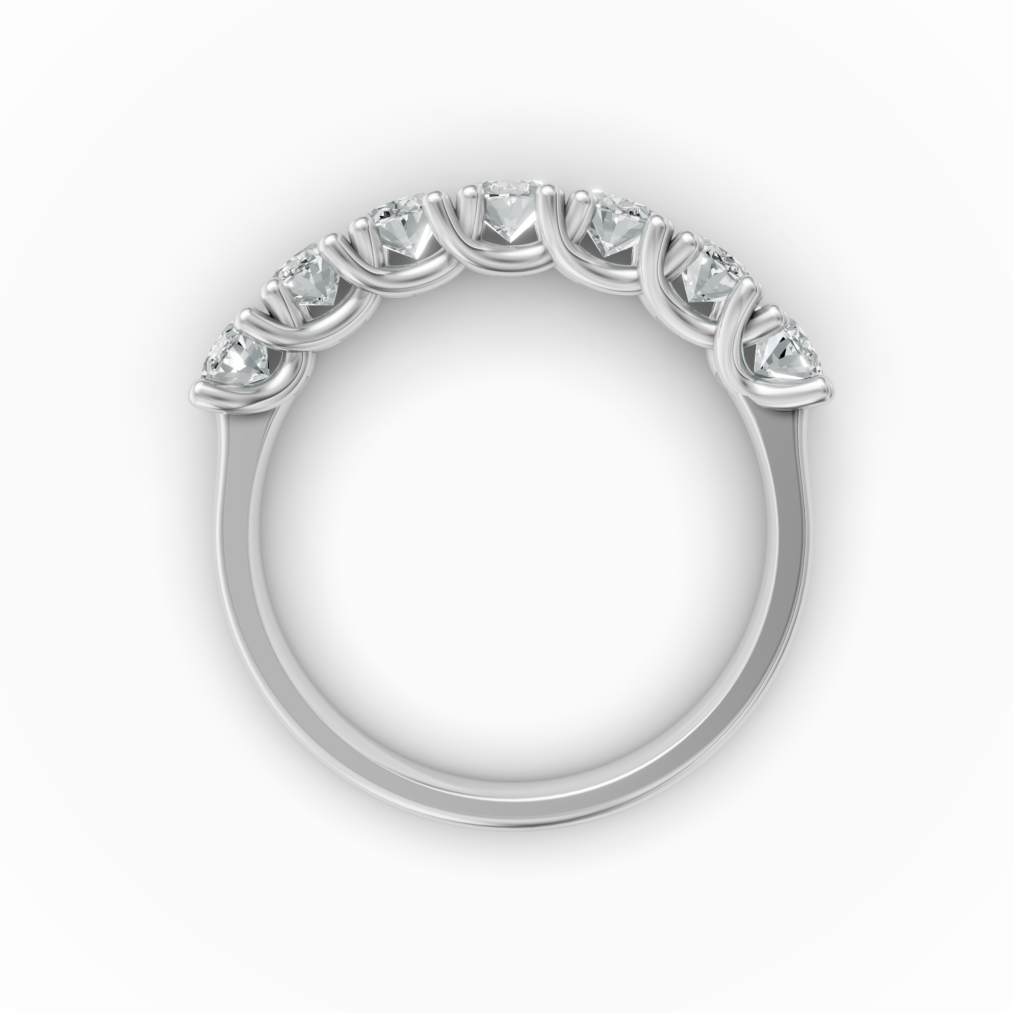 Lab Grown Diamond Oval Seven Stone Eternity Ring