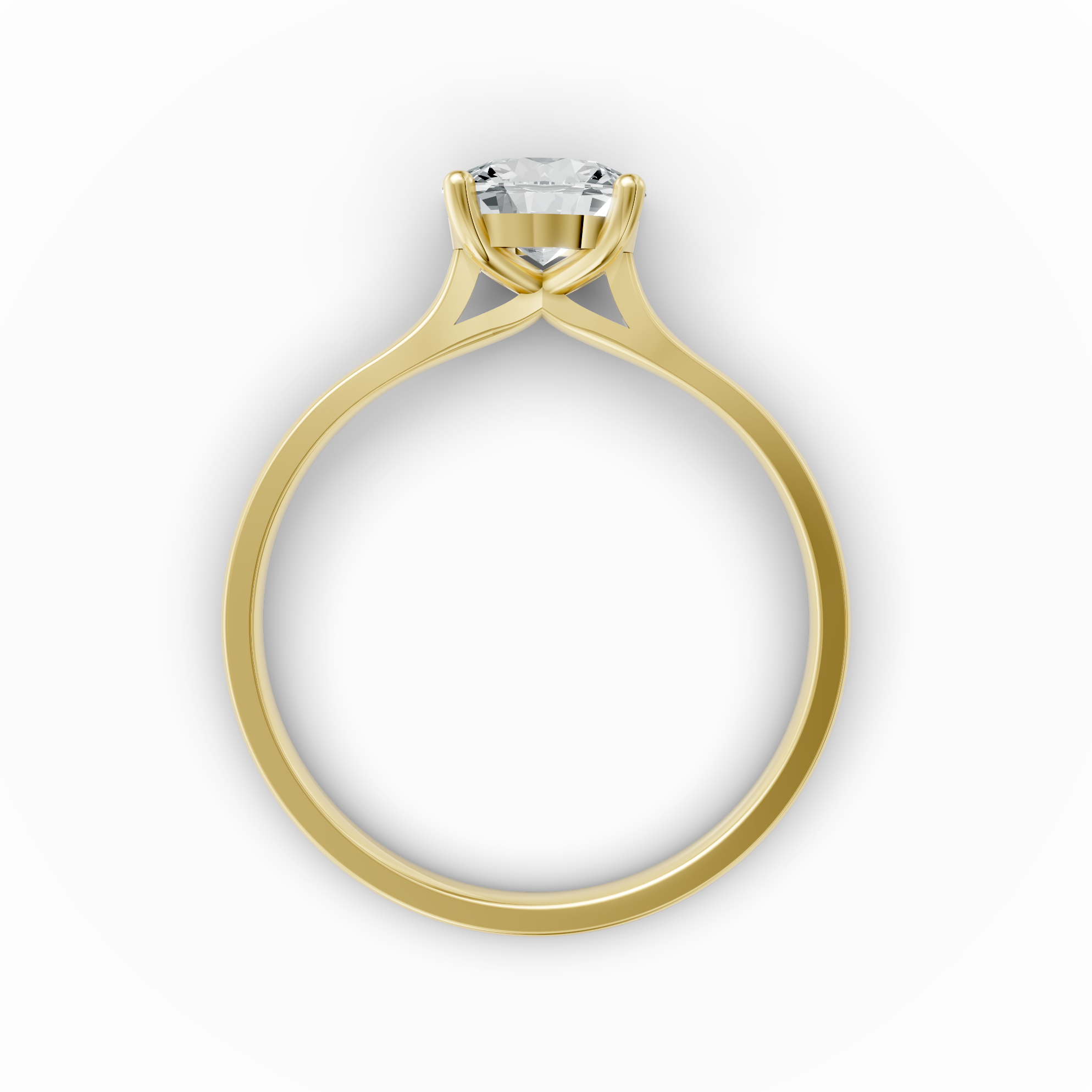 Lab Grown Diamond Round Single Stone Ring