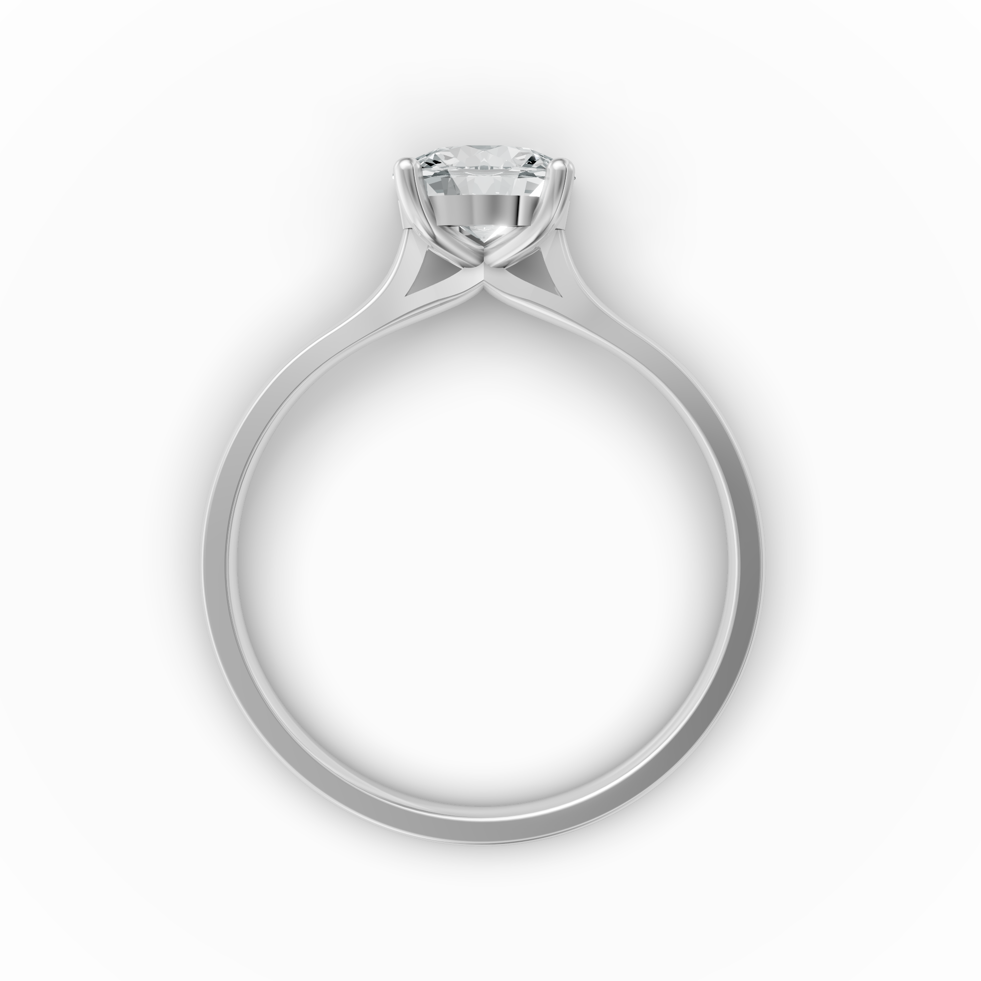 Lab Grown Diamond Round Single Stone Ring