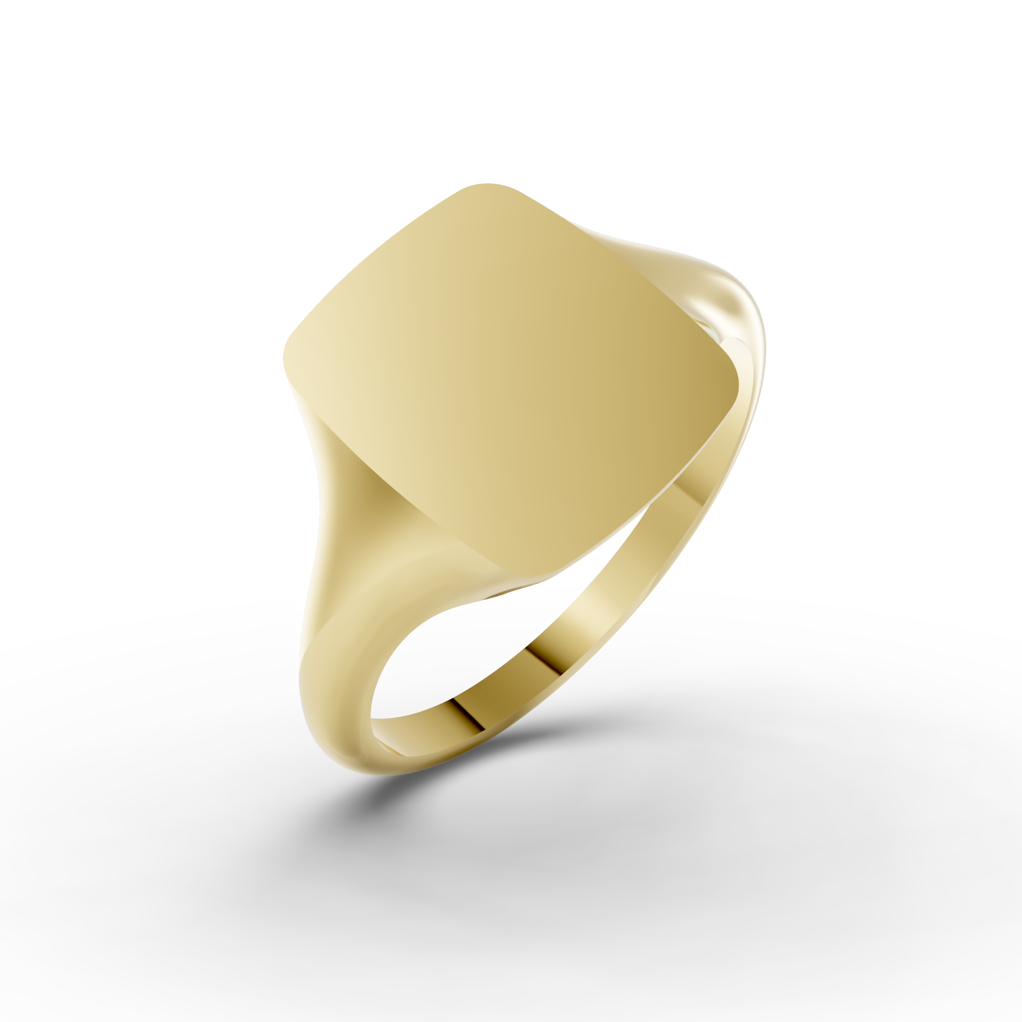 Ladies Cushion Signet Ring