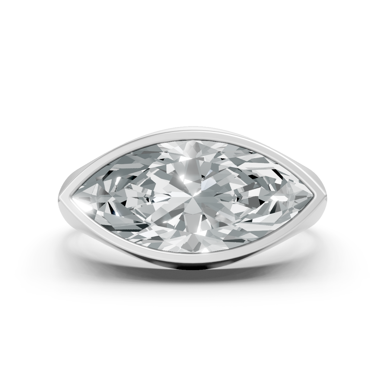 Lab Grown Diamond Marquise East West Ring