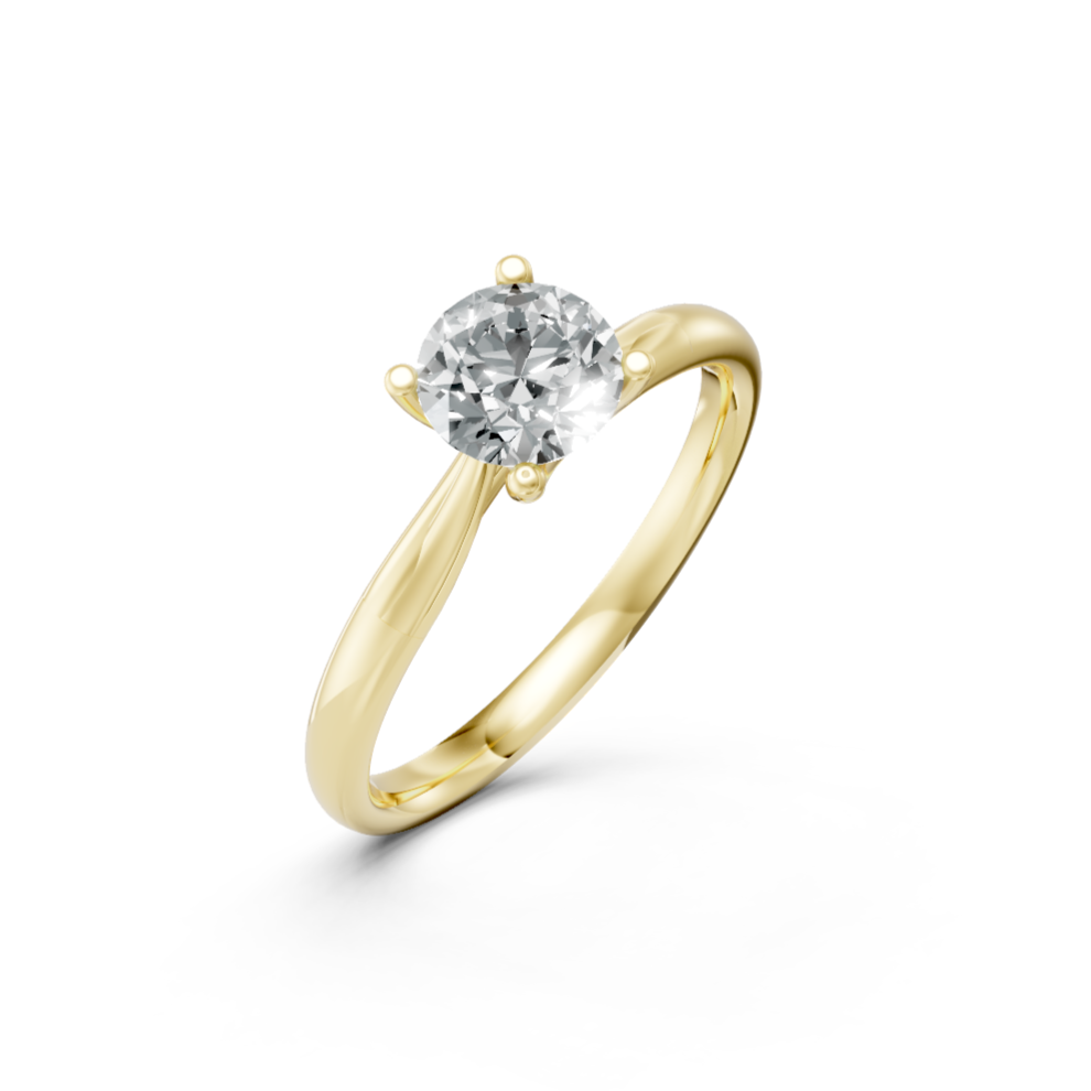 Lab Grown Diamond Round Single Stone Ring
