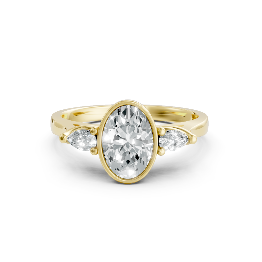 Lab Grown Diamond 3 Stone Ring