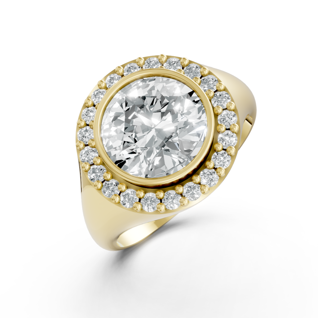 Lab Grown Diamond Round Halo Ring