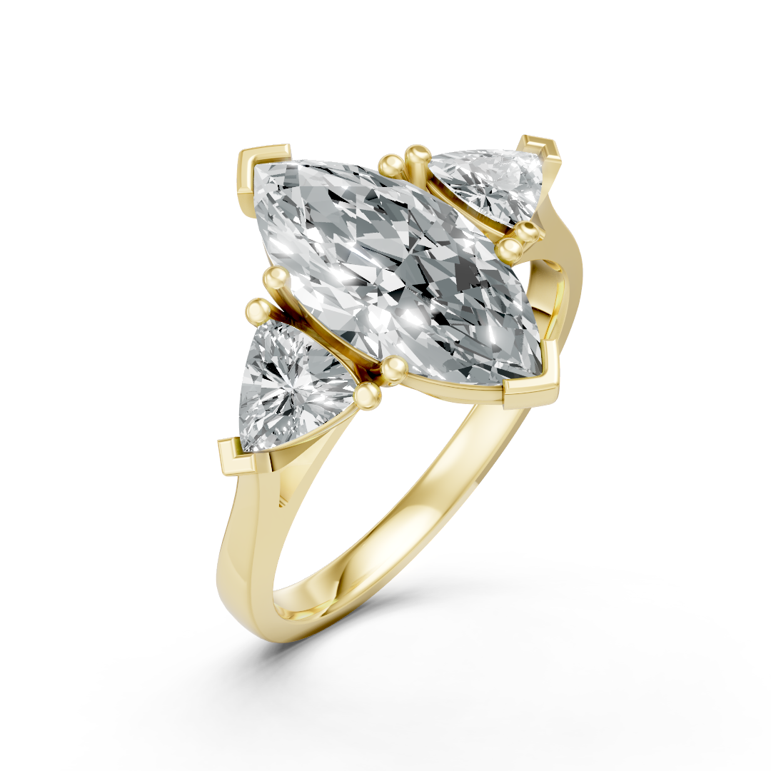 Lab Grown Diamond 3 Stone Ring