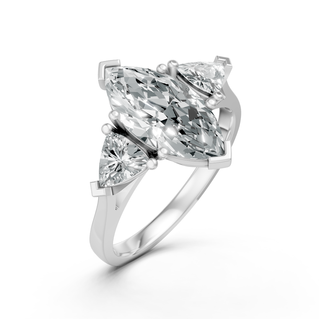 Lab Grown Diamond 3 Stone Ring