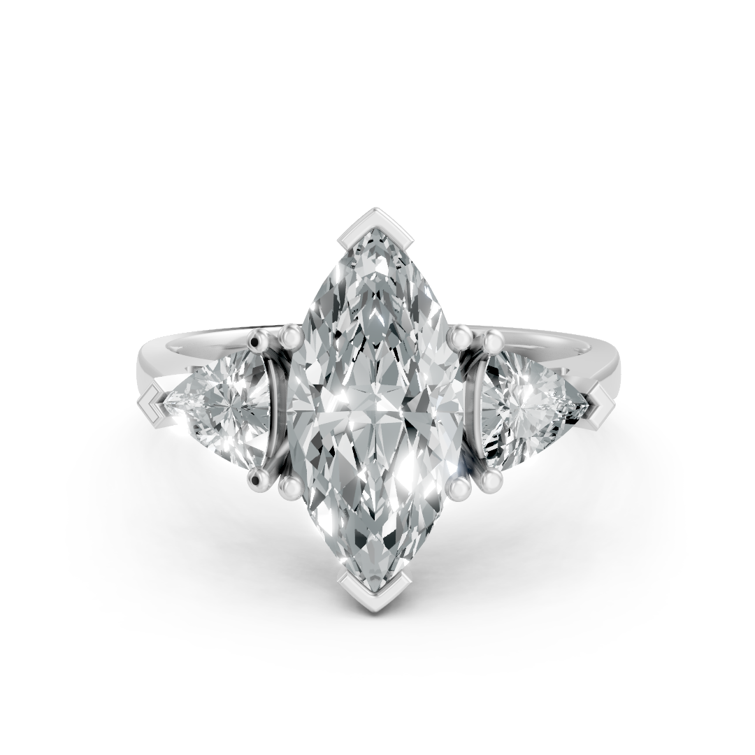 Lab Grown Diamond 3 Stone Ring