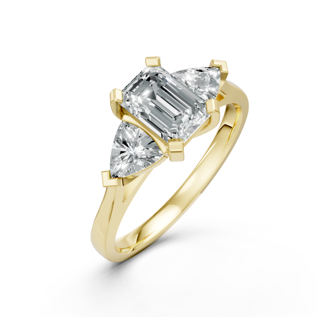 Lab Grown Diamond 3 Stone Ring