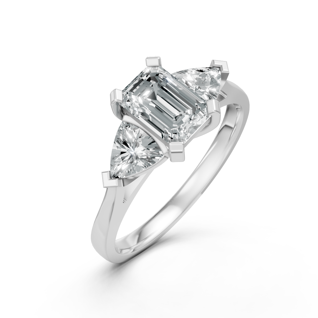 Lab Grown Diamond 3 Stone Ring
