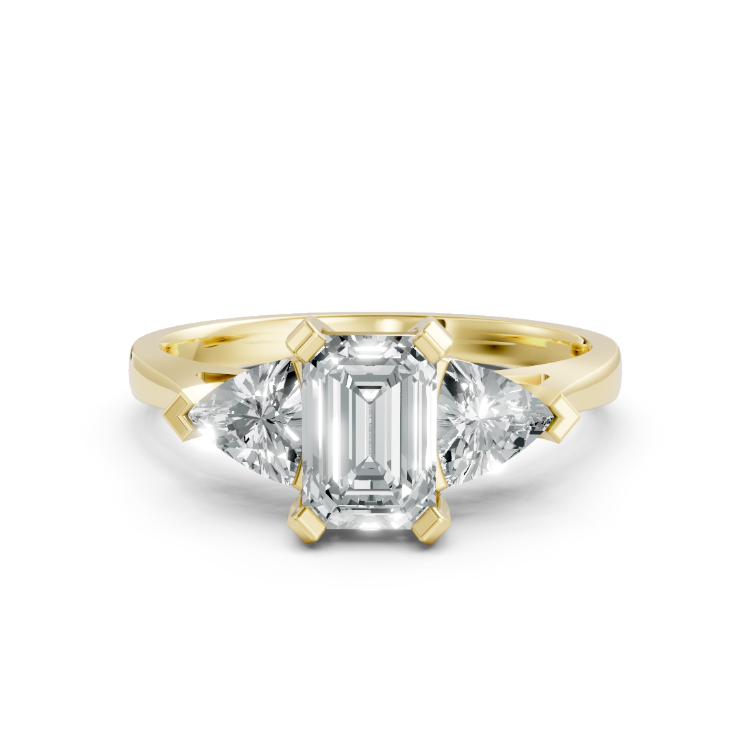 Lab Grown Diamond 3 Stone Ring