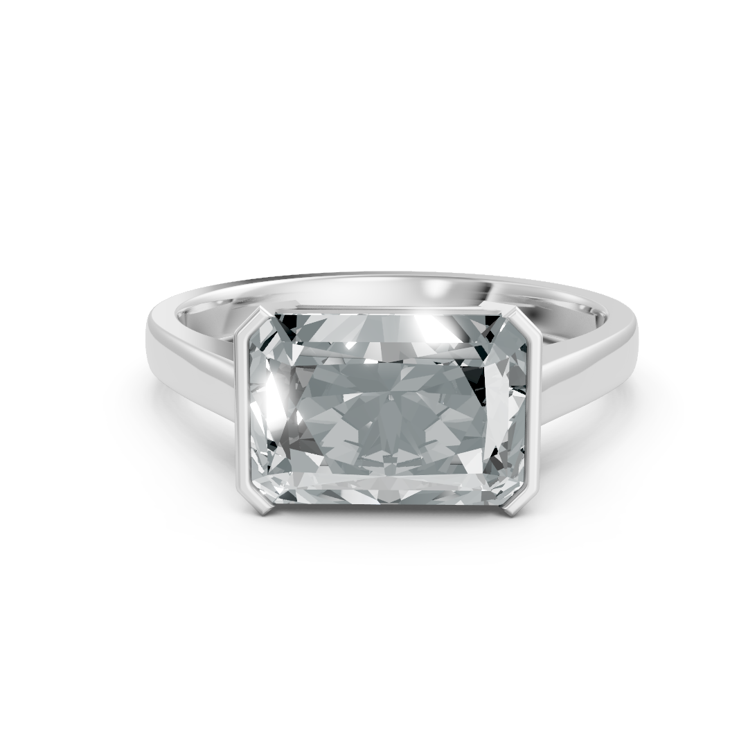 Lab Grown Diamond Radiant East West Ring