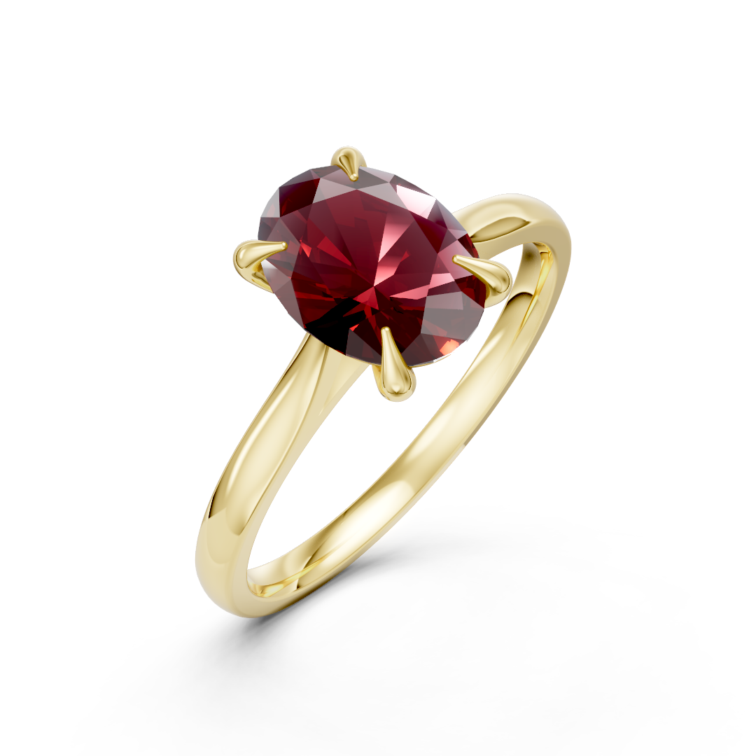 Lab Grown Gemstone Single Stone Ring