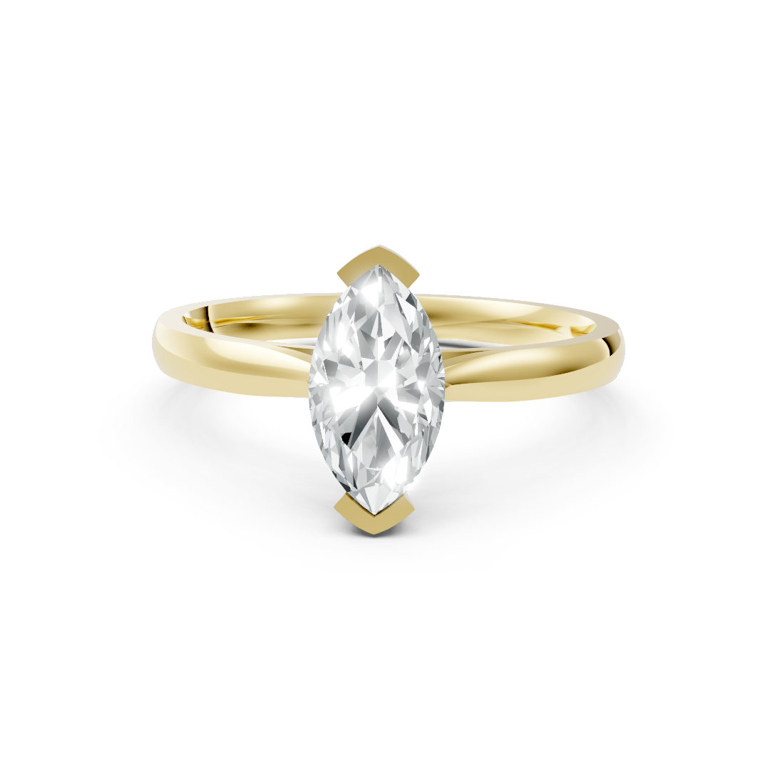 Lab Grown Diamond Marquise Single Stone Ring