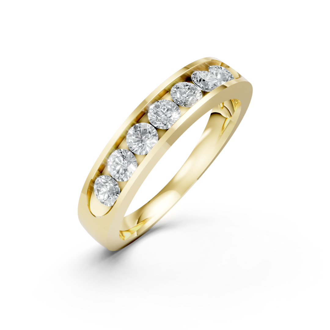 Lab Grown Diamond Seven Stone Channel Set Eternity Ring