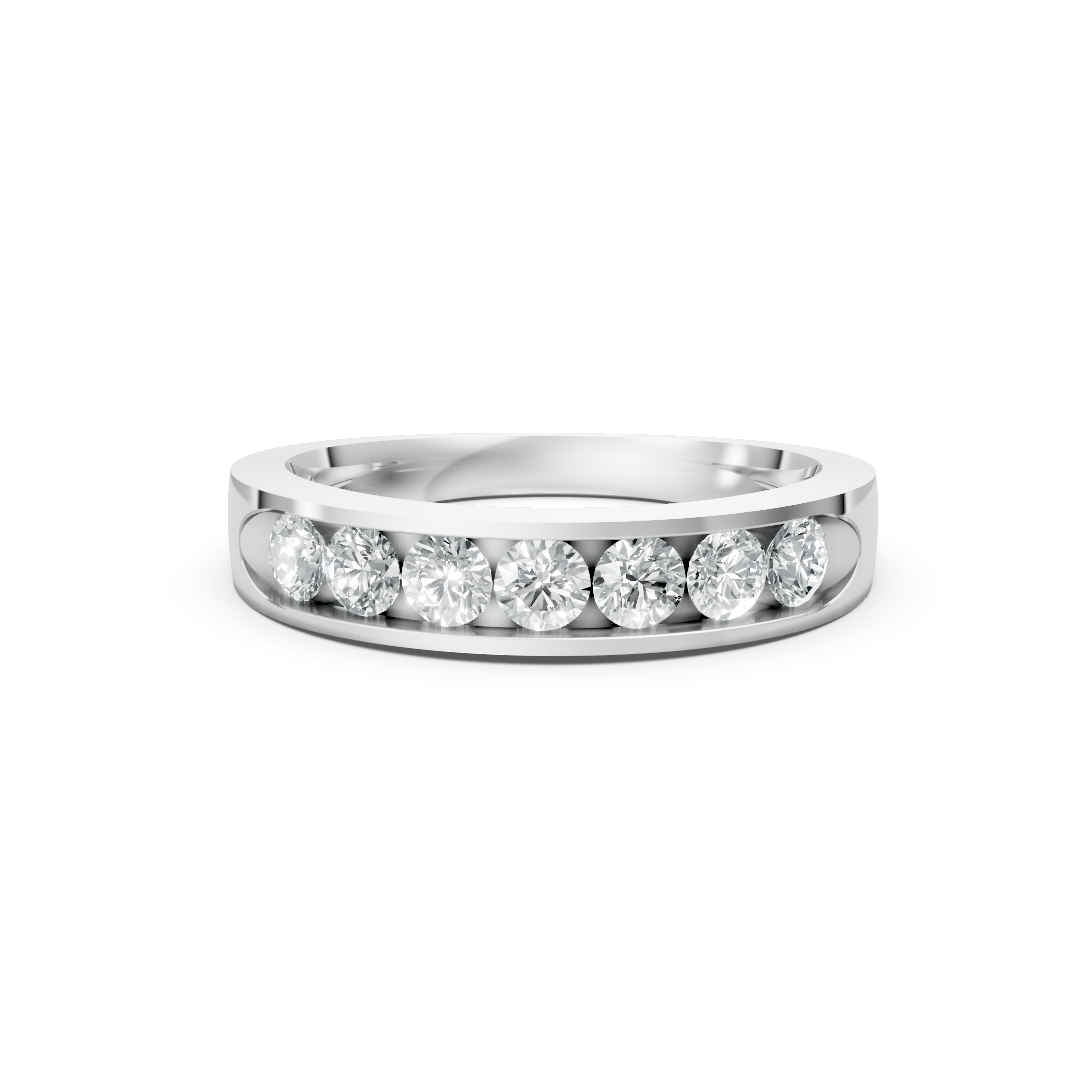 Lab Grown Diamond Seven Stone Channel Set Eternity Ring