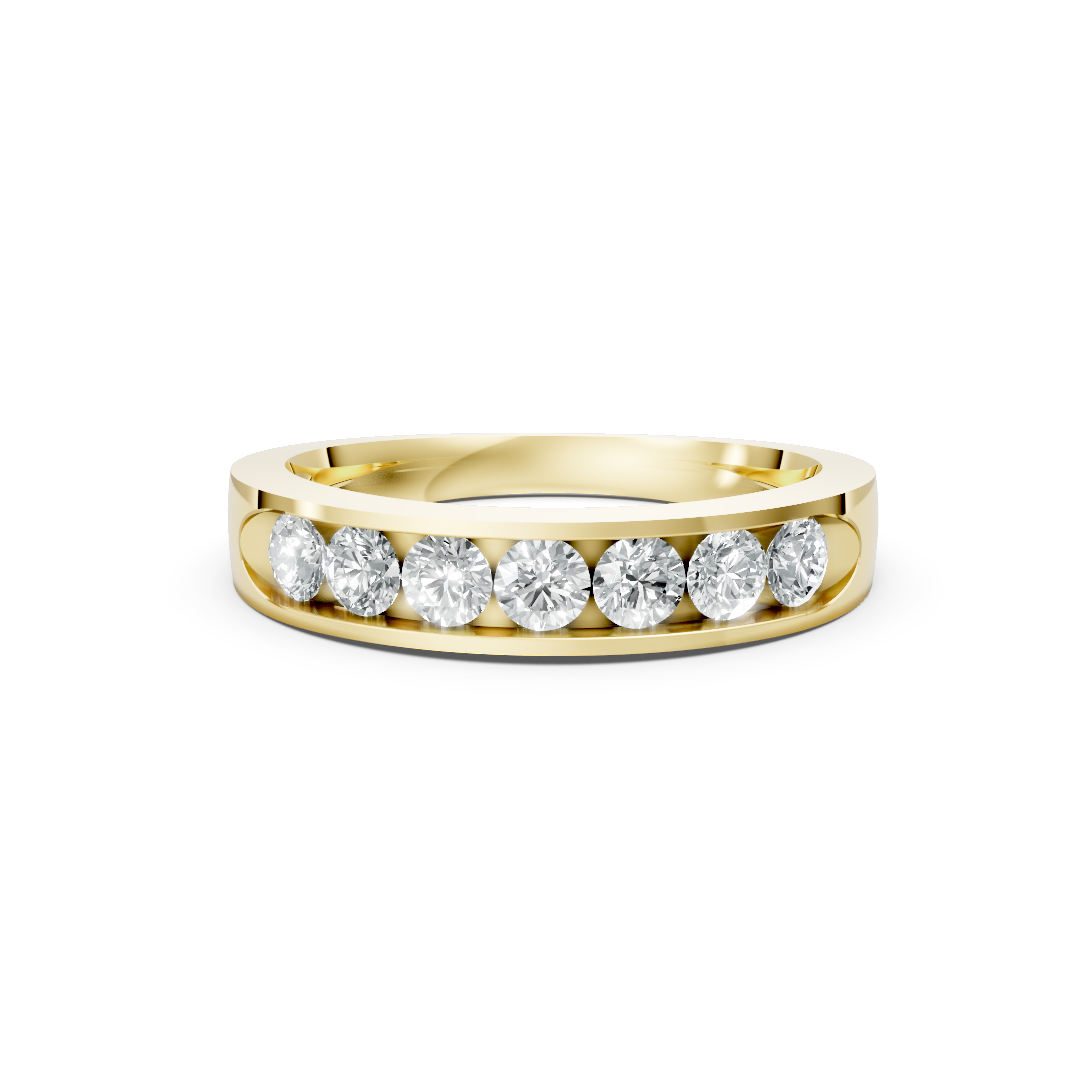 Lab Grown Diamond Seven Stone Channel Set Eternity Ring