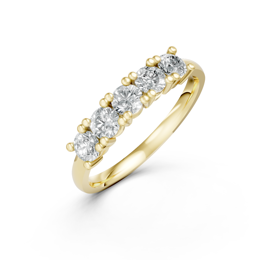 Lab Grown Diamond Five Stone Eternity Ring
