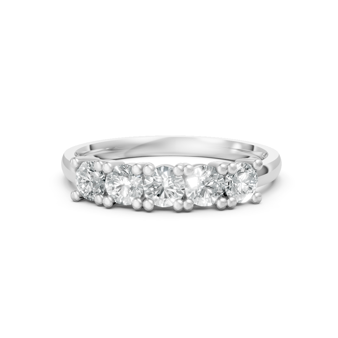 Lab Grown Diamond Five Stone Eternity Ring