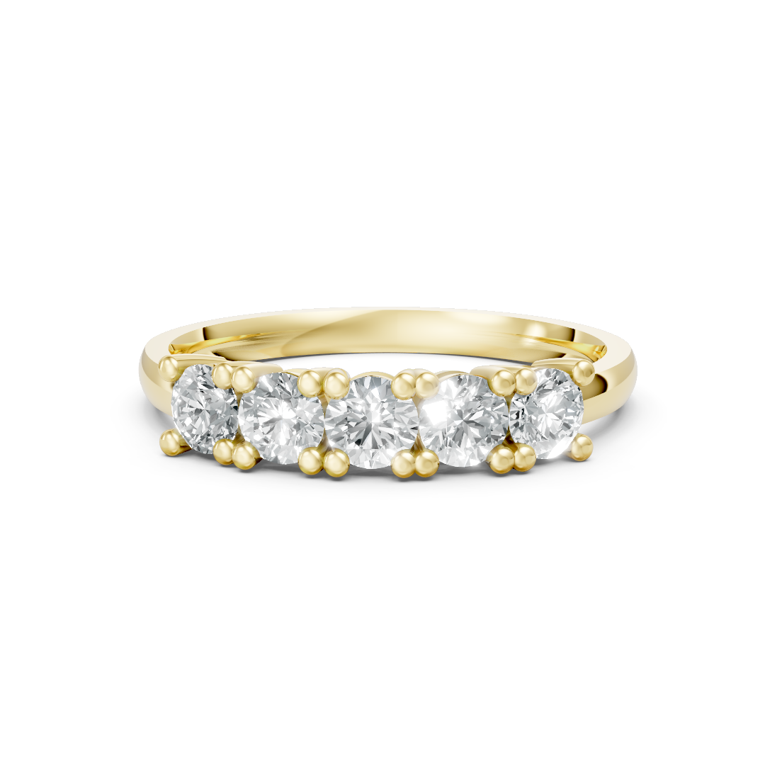 Lab Grown Diamond Five Stone Eternity Ring