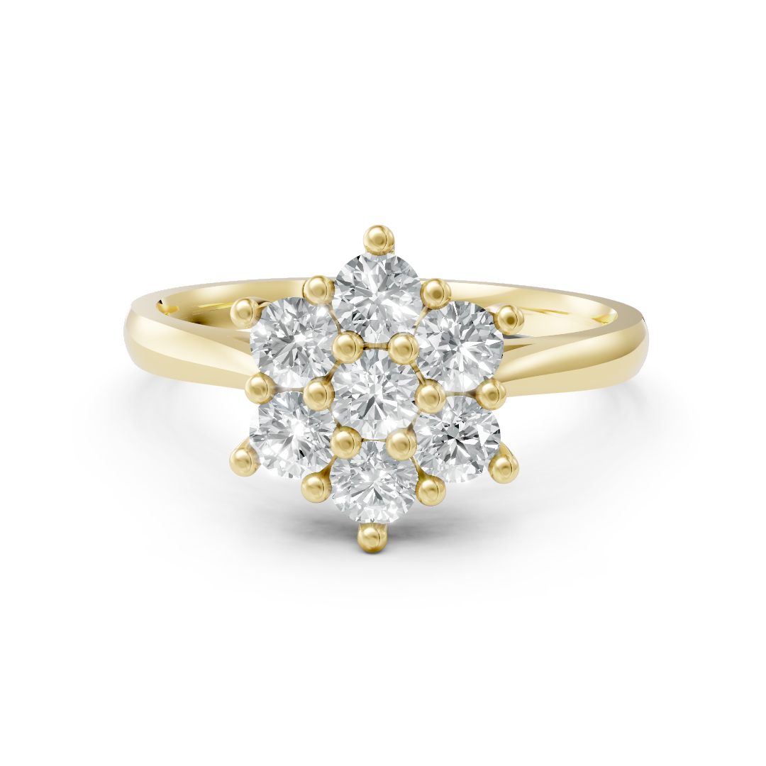 Lab Grown Diamond Cluster Ring