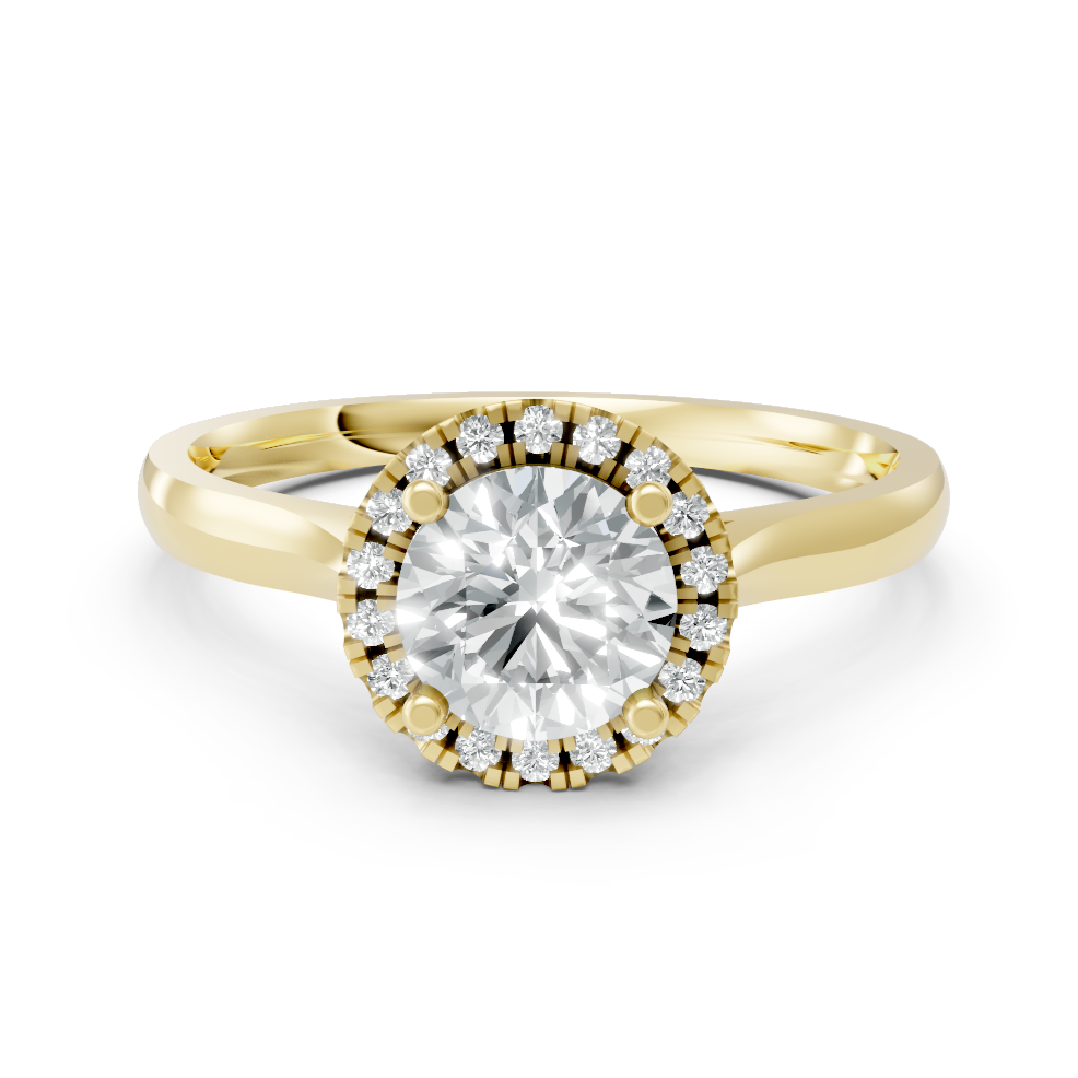 Lab Grown Diamond Round Halo Ring