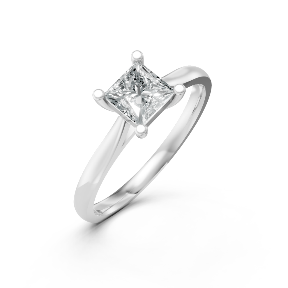 Lab Grown Diamond Princess Single Stone Ring