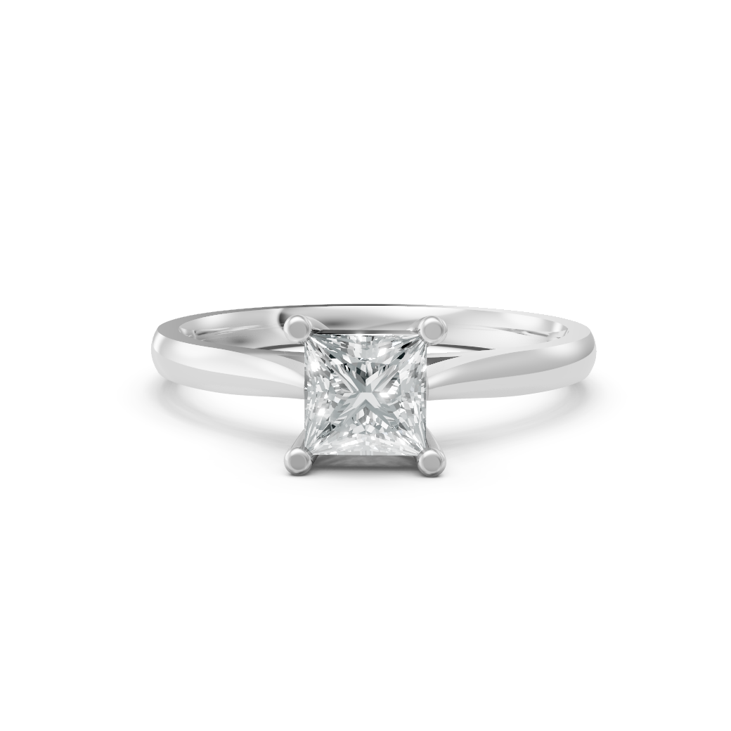 Lab Grown Diamond Princess Single Stone Ring