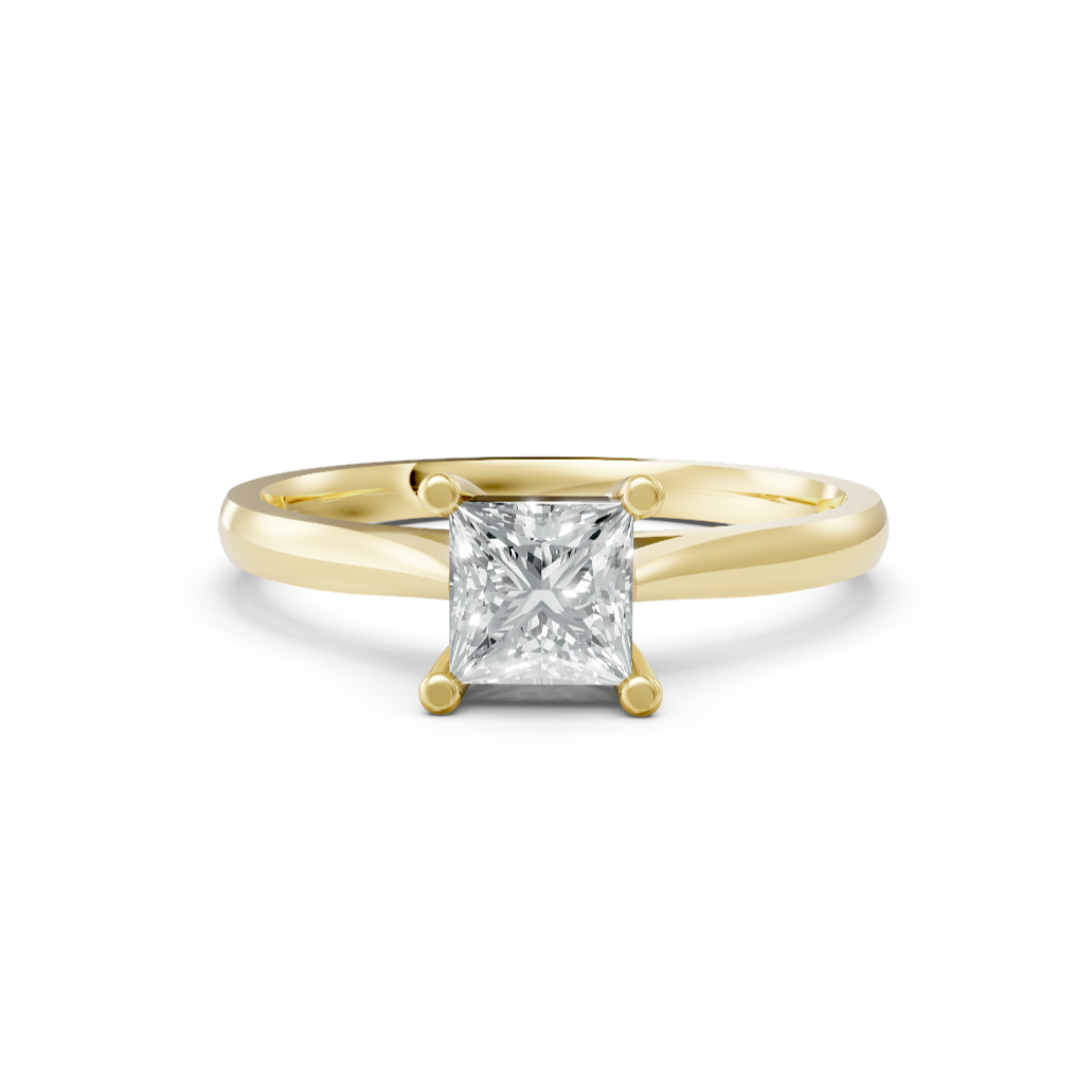 Lab Grown Diamond Princess Single Stone Ring