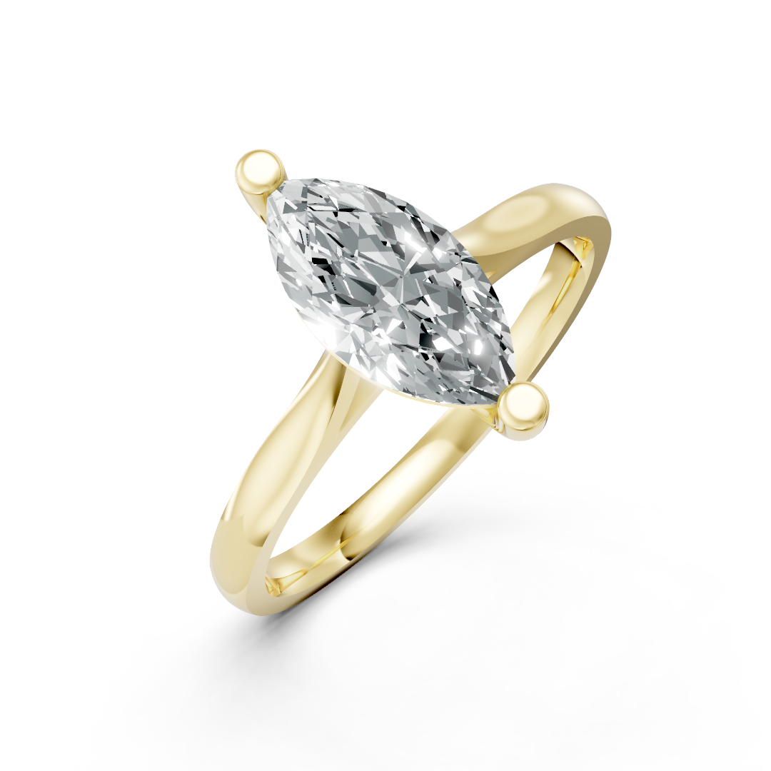 Lab Grown Diamond Marquise Single Stone Ring